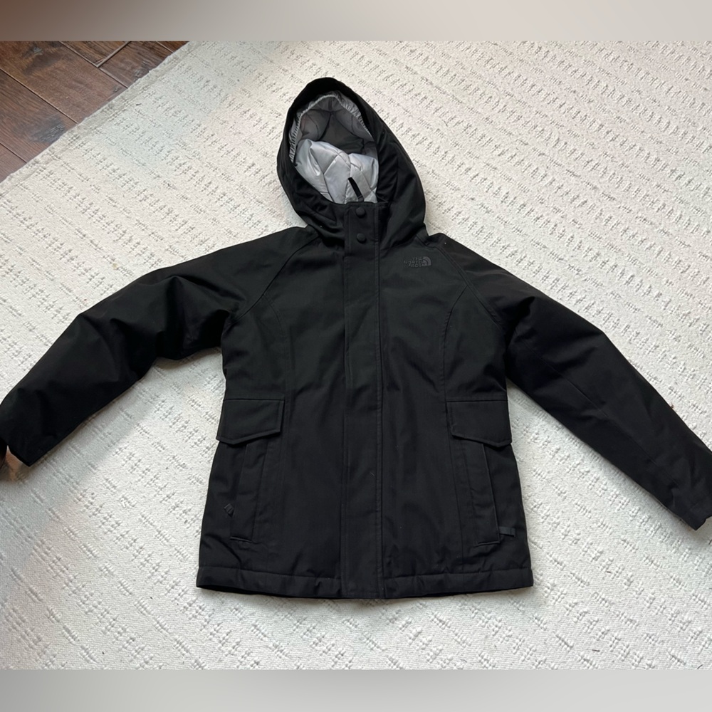 The North Face Black Puffer Jacket Ski Jacket Girls 14/16